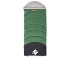OZtrail Kingsford Hooded Sleeping Bag 0 - Green