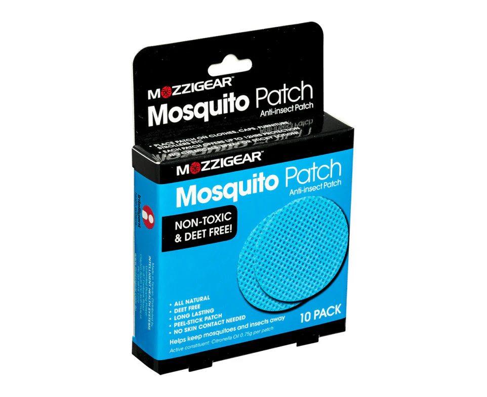 Mozzigear Mosquito Patch Repellant Repellent Adhesive 12 Hour - Pack of 10