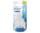 Philips Avent Anti-Colic Slow Flow Teats 1m+ Twin Pack