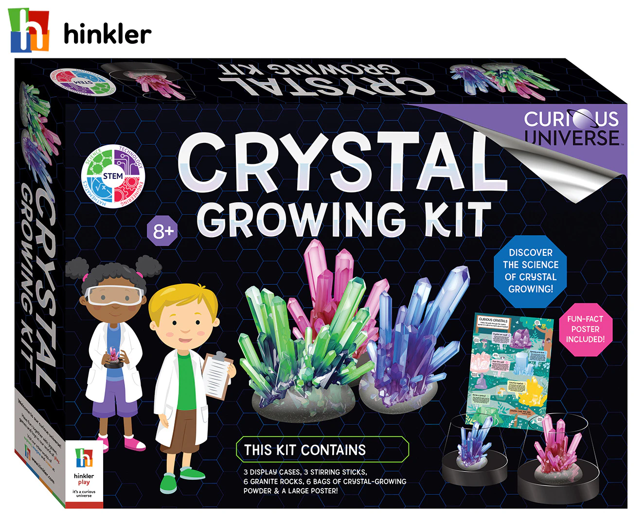 Elevate Curious Universe Crystal Growing Kit Kids/Children Science Play Toy 8y+