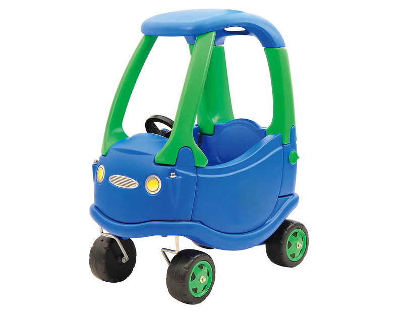 Go Go Indoor/Outdoor Coupe Toddler Children Ride On Toy Car 18m+ - Green/Blue