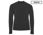 Zoggs Youth Bells Long Sleeve Sun Top - Black