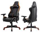 Homefun Gaming Chair - Black/Orange