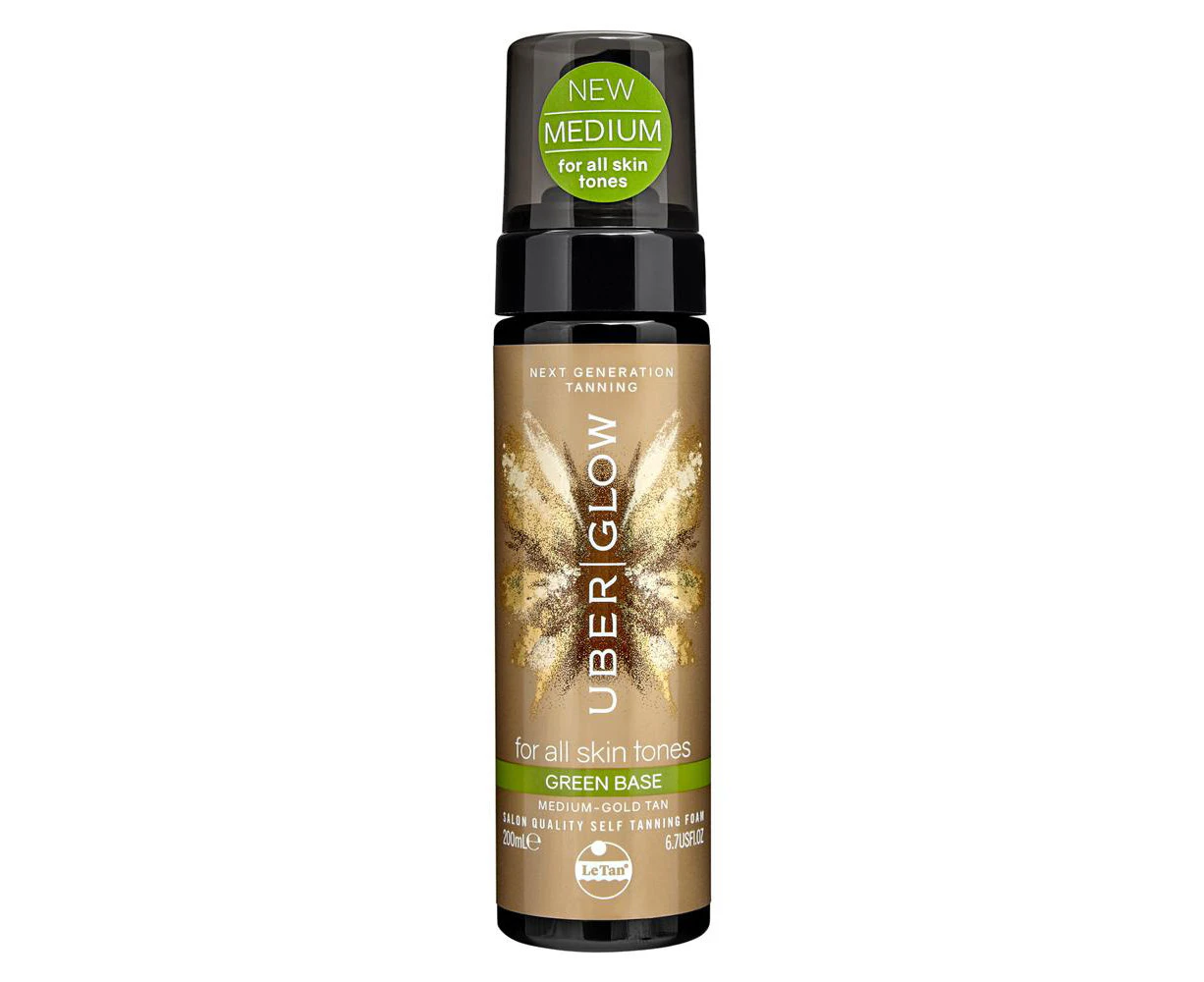 Le Tan Uber Glow Green Base Medium Gold Tanning Foam 200ml