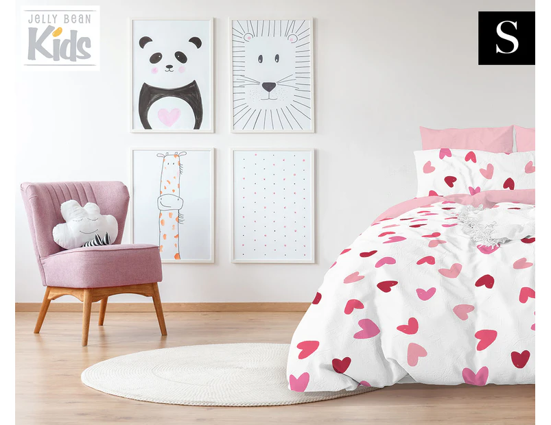 JBK Glow Gemma Single Bed Quilt Cover Set - Pink