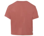 Fila Women's Crop Set Tee / T-Shirt / Tshirt - Rose Clay