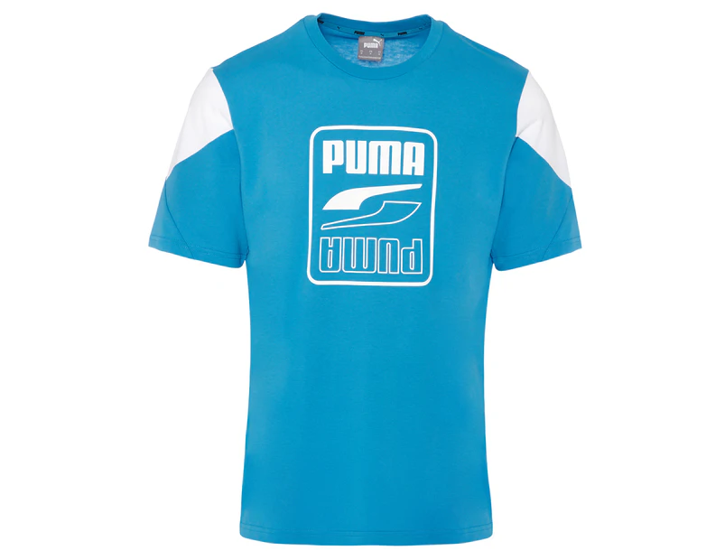 Puma Men's Rebel Graphic Tee / T-Shirt / Tshirt - Dresden Blue