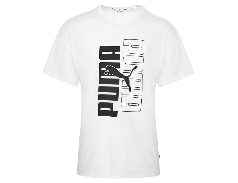 Puma Women's Rebel Fashion Tee / T-Shirt / Tshirt - White