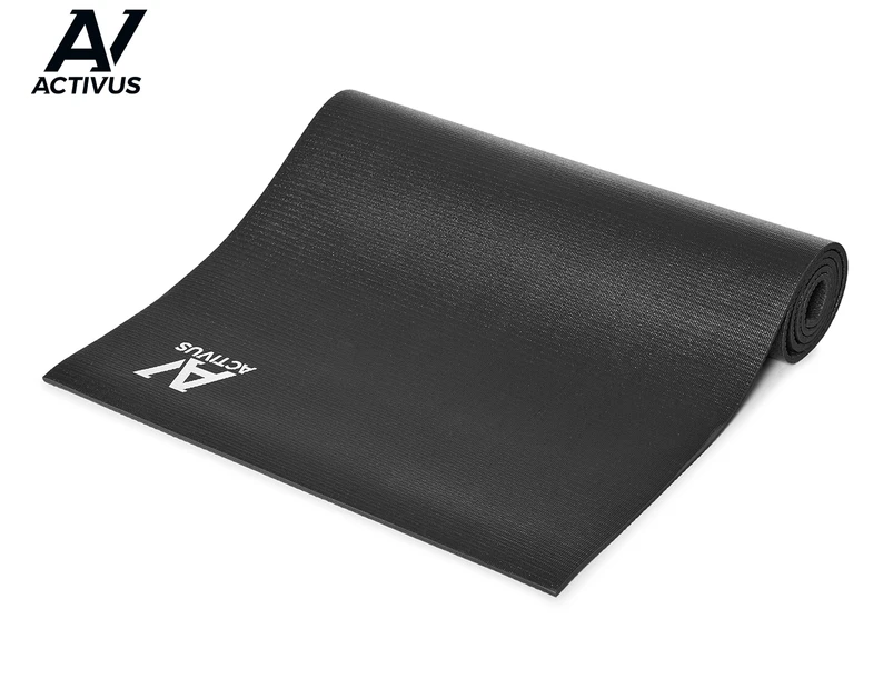 Activus Premium 6mm Yoga Mat w/ Bag - Black
