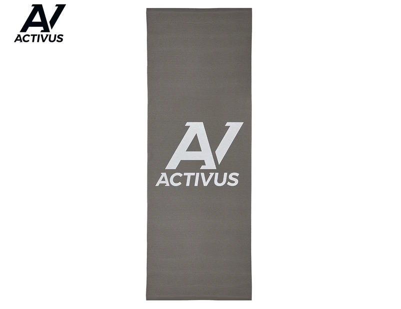 Activus 8mm Fitness Mat w/ Strap - Grey