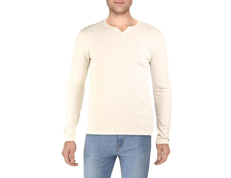 Joe's Jeans Men's Casual Shirts - Henley Shirt - Birchwood