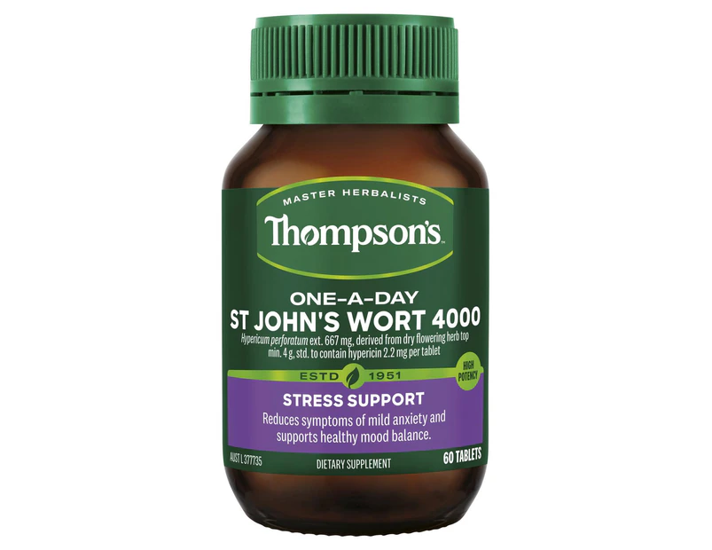 Thompson's One-A-Day St. Johns Wort 4000mg 60 Tablets