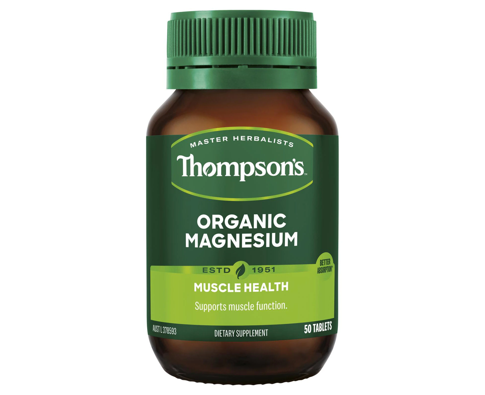 Thompsons Thompson's Organic Magnesium 50t