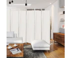 Costway 6 Panel Room Divider Folding Privacy Screen 3x1.8M Partition Freestanding Steel Frame Home Office,White