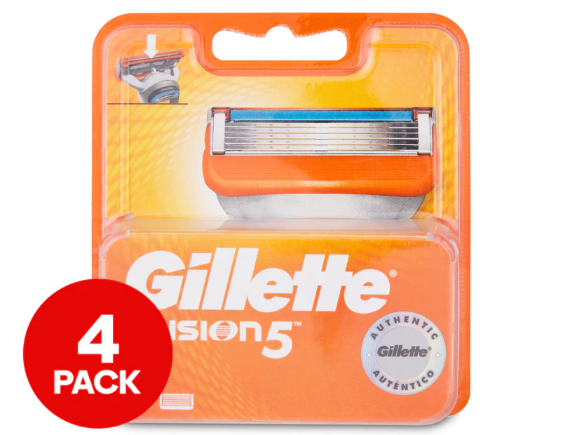 4pk Gillette Fusion5 Razor Cartridges