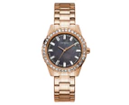 GUESS Women's 38mm Sparkler Stainless Steel Watch - Black/Rose Gold