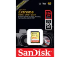 SanDisk 256GB Extreme SDXC 90MB/s UHS-1 Memory Card