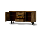 Begonia Buffet Sideboard Table 170cm 2 Door 3 Drawer Mango Wood Unique Furniture