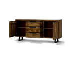 Begonia Buffet Sideboard Table 170cm 2 Door 3 Drawer Mango Wood Unique Furniture