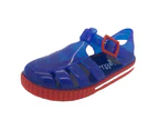 Kids Shoes Original Jellies Butterscotch Sandals Unisex style Buckle side - Blue/Red