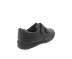Surefit Bailey Boys School Shoe Leather Double Hook and Loop MultiFit Insole - Black