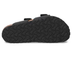 Birkenstock Kids' Palu Logo Regular Fit Sandals - Black