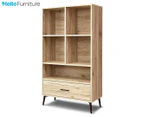 HelloFurniture Niva 3-Tier Bookcase - Natural