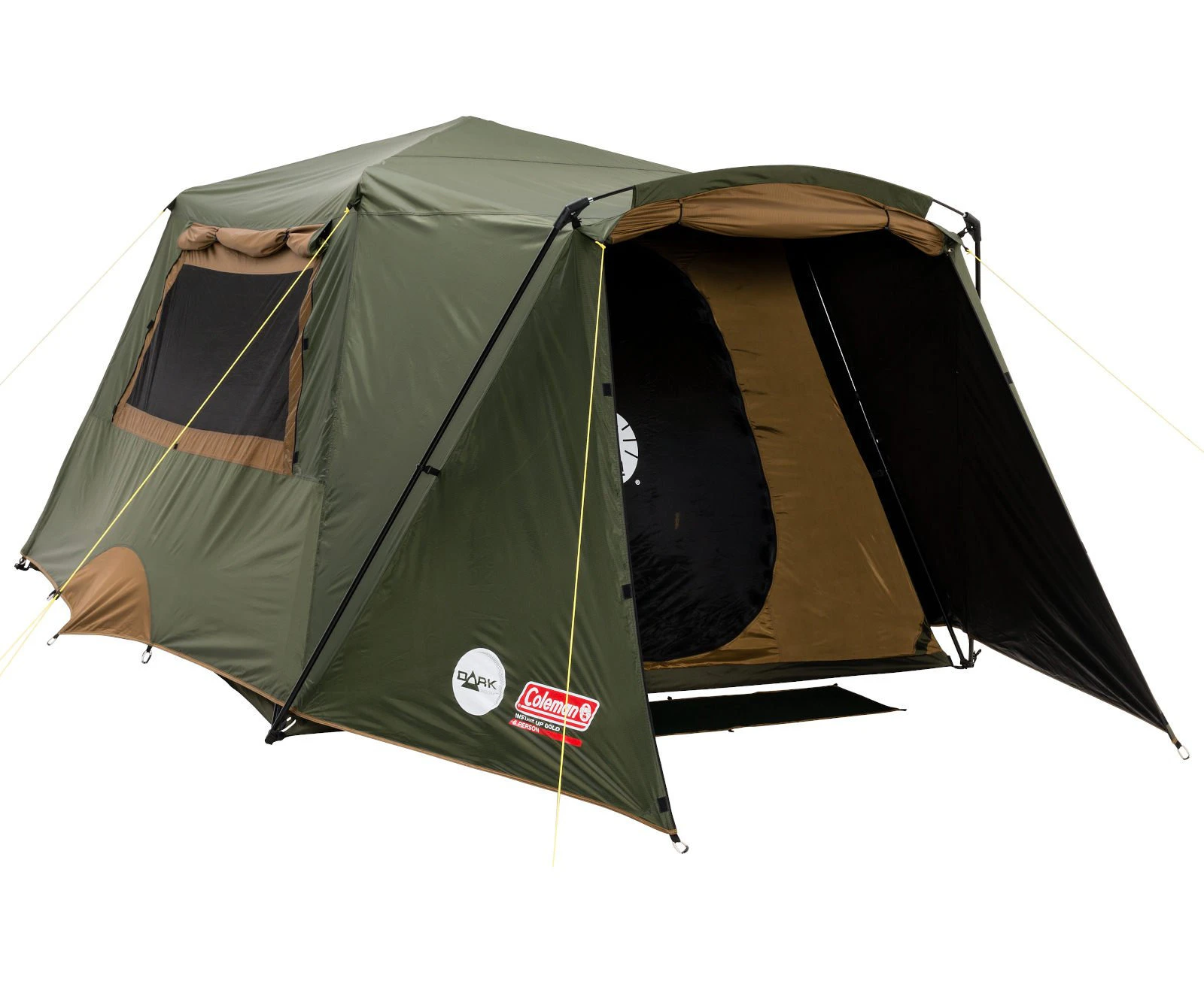 Coleman Northstar Instant-Up Lighted Darkroom 6-Person Tent Green/Tan - Green