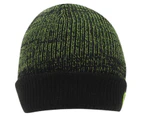 No Fear Unisex Mixed Beanie Hat Headwear Kids - Black/Green