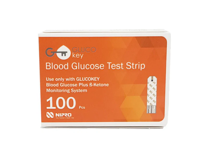 Gluco Key Blood Glucose Test Strips 100