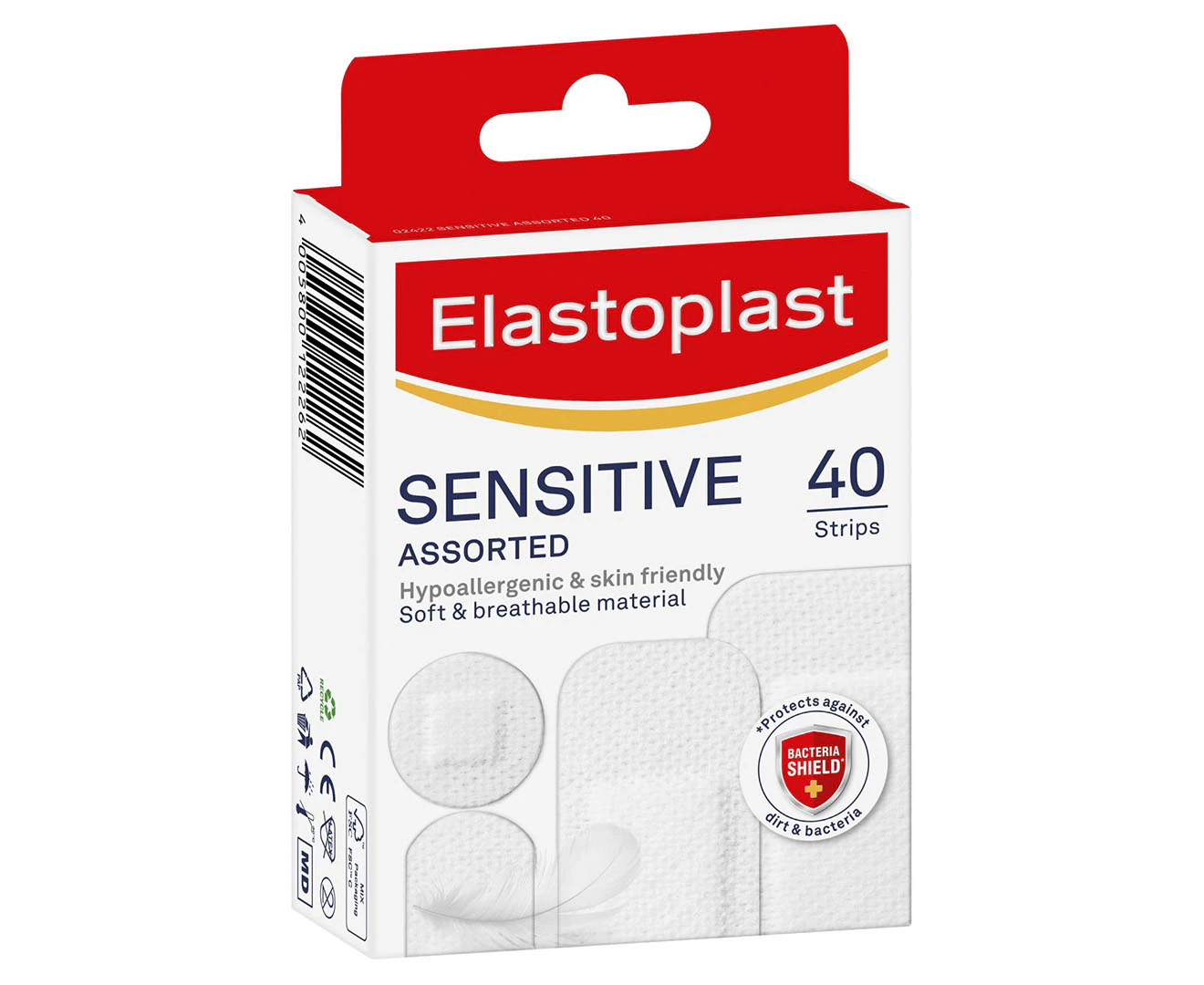 Elastoplast Assorted Sensitive Wound Strips 40pk