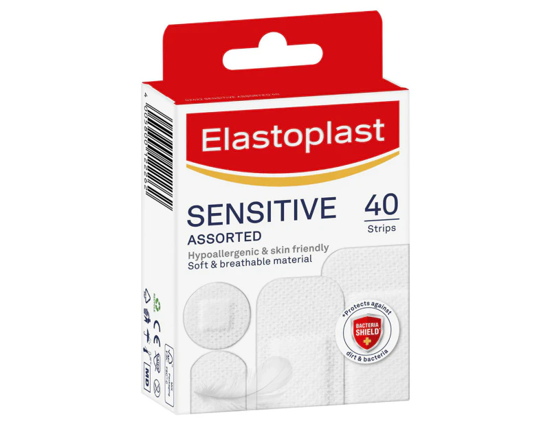 Elastoplast Assorted Sensitive Wound Strips 40pk