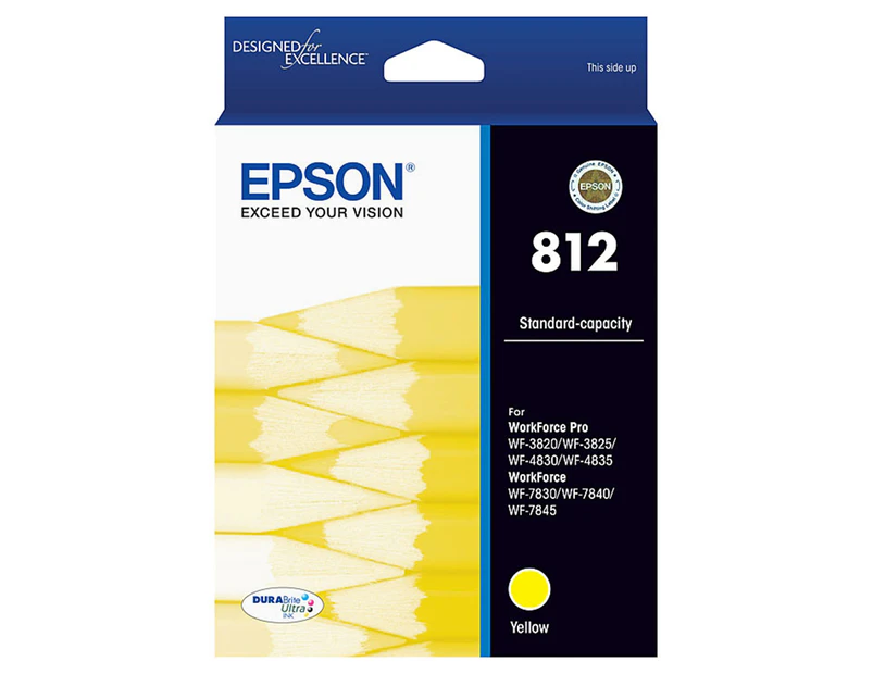 Epson 812 Durabrite Ultra Yellow Ink Cartridge