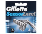 Gillette Sensor Excel Shaving Refill Cartridge Pack 5