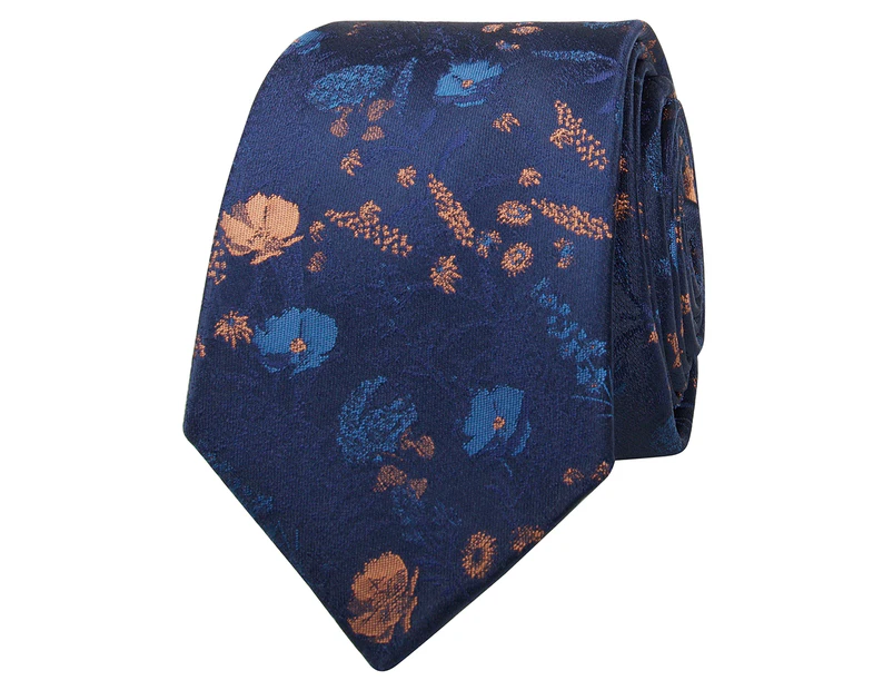 Tie Lab Men's Tie In Jar - Navy Floral