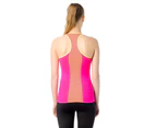 Jerf  Womens Cali Neon Pink Seamless Active Tank