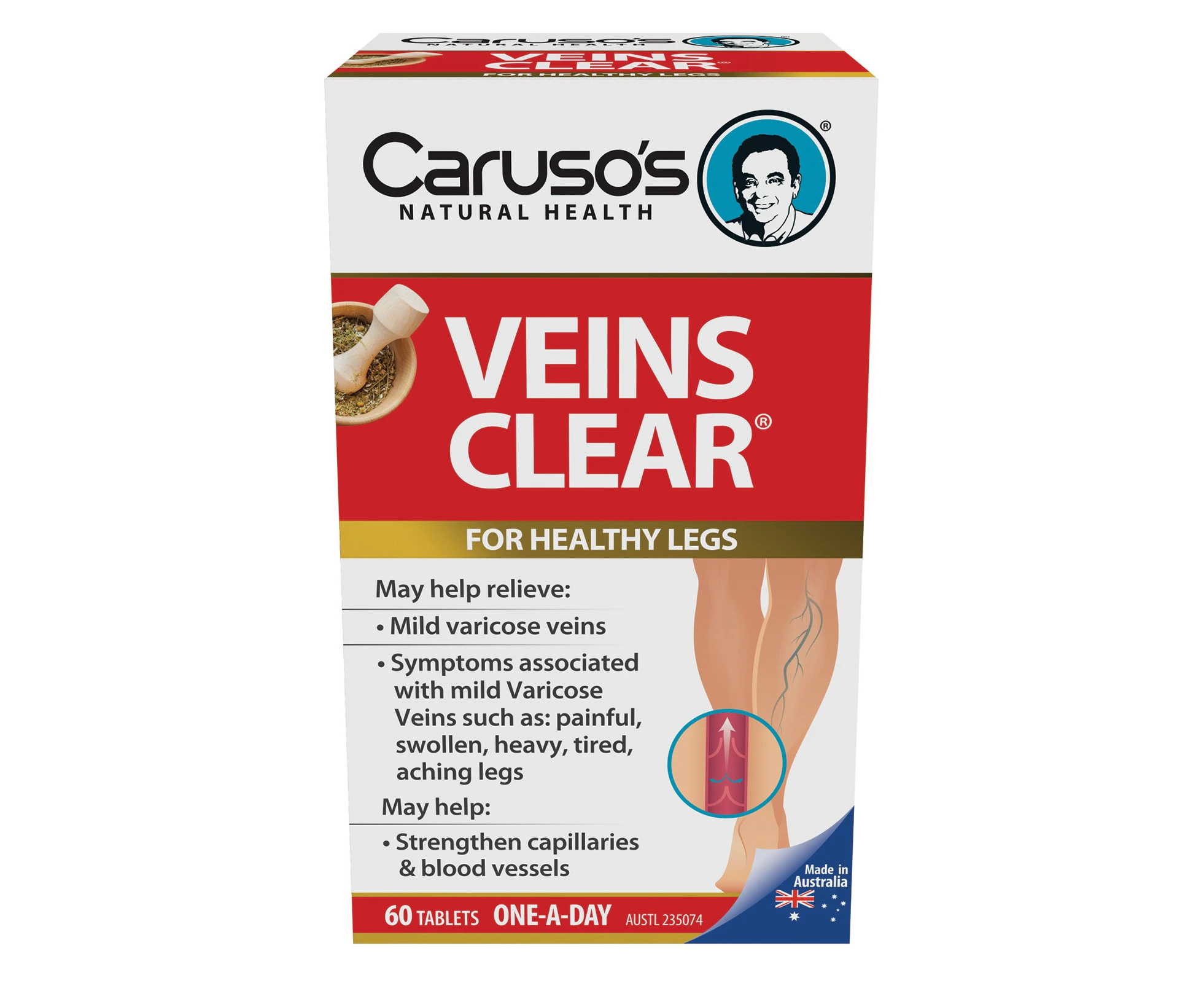 Caruso's Veins Clear 60 Tablets