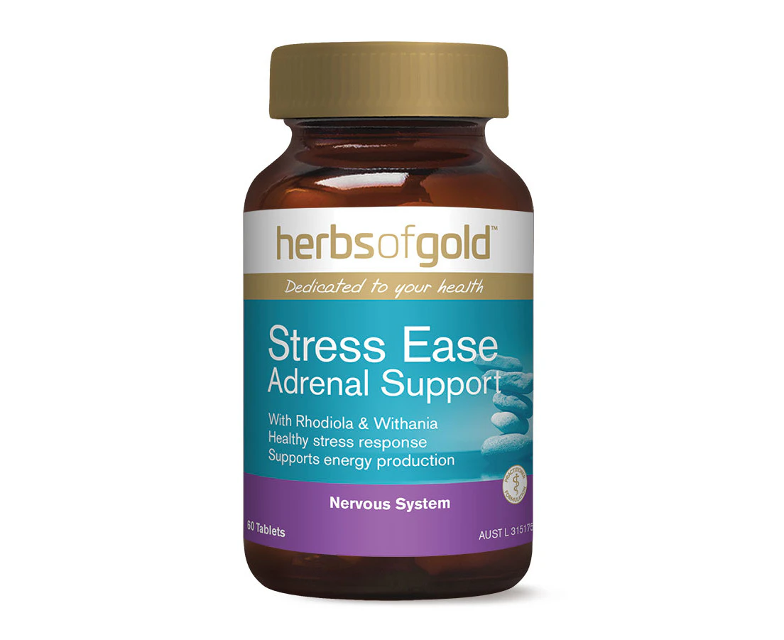 Herbs of Gold Stress Ease Adrenal Support 60 tabs