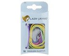 Lady Jayne Snagless Thin Elastics Assorted Pack 18