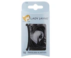 Lady Jayne Snagless Elastics Thick Black Pack 10