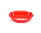 Wildo Camper Plate Deep Outdoor Travel BFA free Microwavable Dishwasher Safe - Red