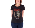 Slipknot T Shirt The Gray Chapter Album  Official Womens Skinny Fit - Black