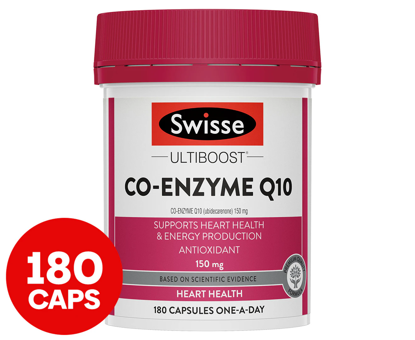 Swisse Ultiboost Co-Enzyme Q10 150mg 180 Capsules