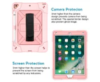 WIWU C-Robot Tablet Case Rugged Heavy Duty Shockproof Stand Cover For iPad Mini 1/2/3/4/5 Air Pro 7.9"/9.7"/10.2"/11"-RoseGold