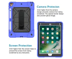 WIWU C-Robot Tablet Case Rugged Heavy Duty Shockproof Stand Cover For iPad Mini 1/2/3/4/5 Air Pro 7.9"/9.7"/10.2"/11"-DarkBlue&Black