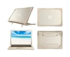 WIWU Laptop Case Drop-proof Heavy Duty Hard Protective Cover With Fold Kickstand For Microsoft Surface Laptop 1/2/3 13.5" 15"-Khaki 1