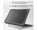 WIWU Laptop Case Drop-proof Heavy Duty Hard Protective Cover With Fold Kickstand For Microsoft Surface Laptop 1/2/3 13.5" 15"-Gray 11