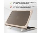 WIWU Laptop Case Drop-proof Heavy Duty Hard Protective Cover With Fold Kickstand For Microsoft Surface Laptop 1/2/3 13.5" 15"-Khaki 11
