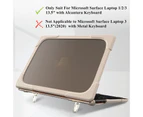 WIWU Laptop Case Drop-proof Heavy Duty Hard Protective Cover With Fold Kickstand For Microsoft Surface Laptop 1/2/3 13.5" 15"-Khaki