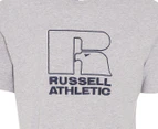 Russell Athletic Men's Pro Cotton Emb Tee / T-Shirt / Tshirt - Grey Marle